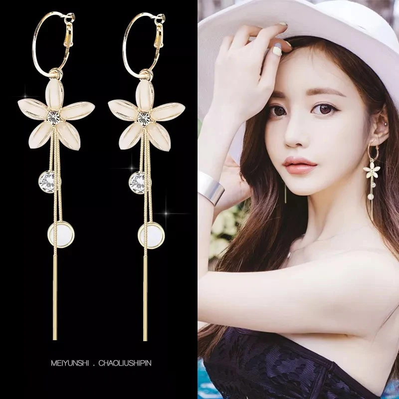 IMaySon Женские Висячие серьги модные легкие длинные милые с кисточками в форме