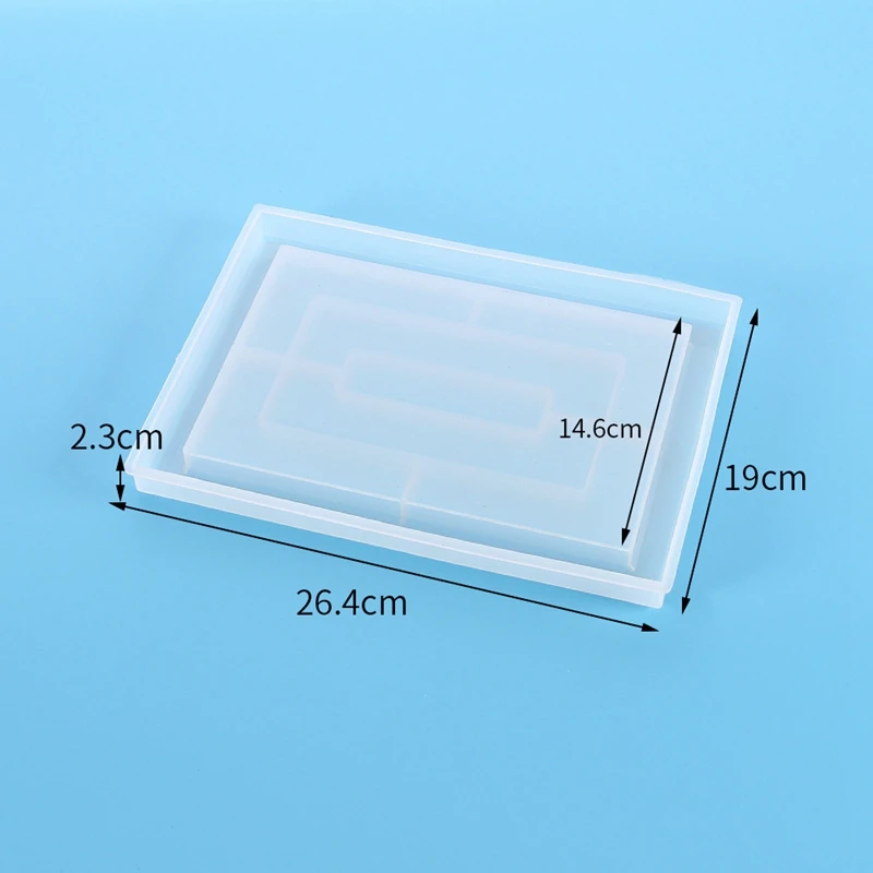 

HOT Tray Molds for Resin Casting,Cool Rolling Tray Epoxy Silicone Molds Easy to Release Rectangle Resin Casting Molds