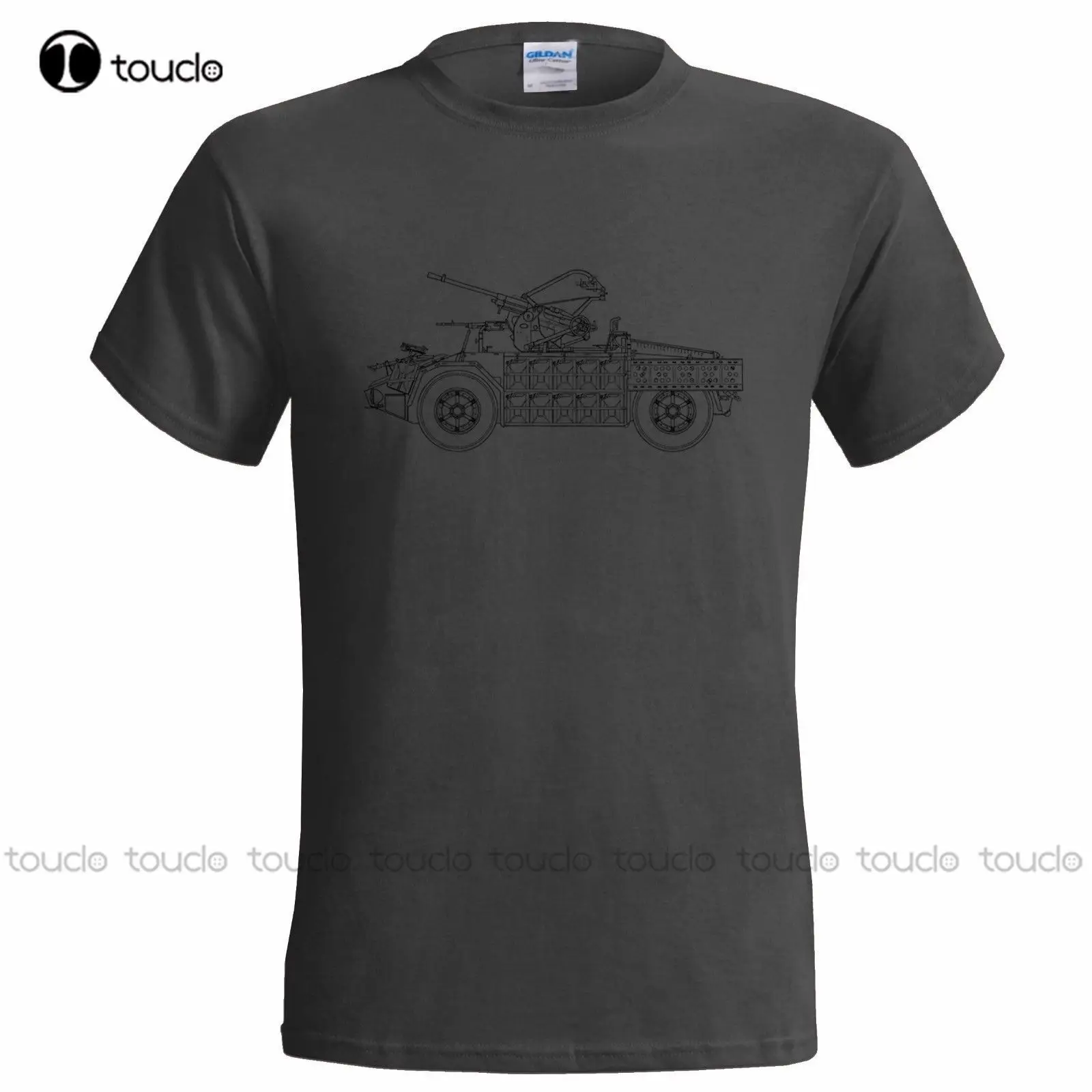 

Футболка мужская летняя хлопковая, стиль камионатта сари 42, армейская рубашка с рисунком военного автомобиля, 1935