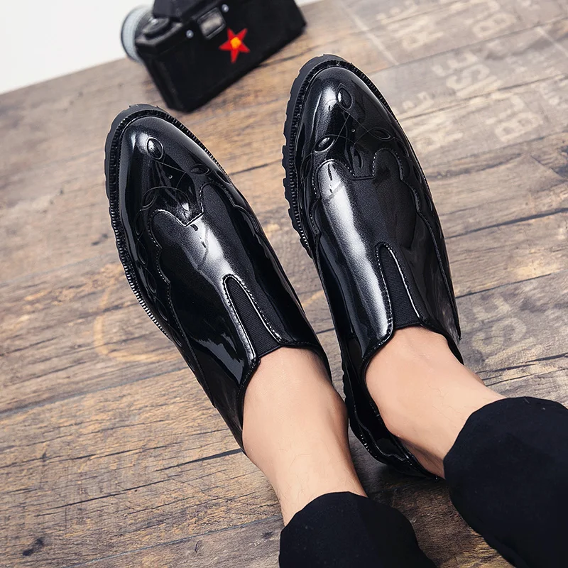 

Fashion Men Velvet Dress shoes slip on breathable italian mens dress shoes outdoor Handmade casual Loafers shoes moccasins