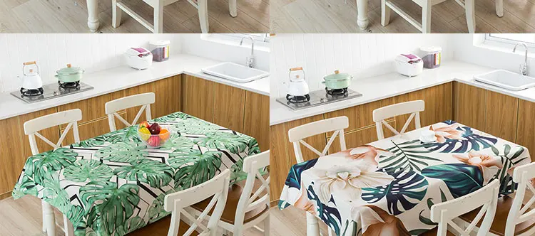 Скатерть тропический банановый лист Водонепроницаемая скатерть toalha de mesa nappe decoracao para casa manteles скатерть