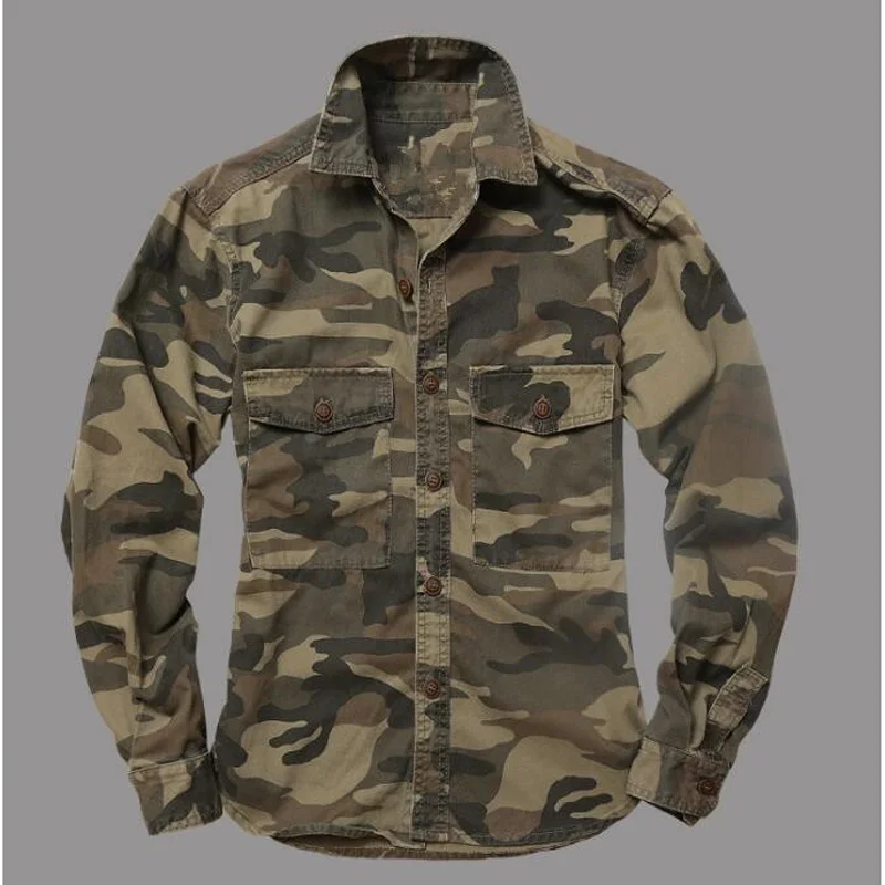 Горный велосипед камуфляжные рубашки мужская рубашка в стиле милитари куртки с