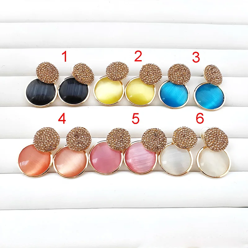 5 пар висячие серьги подвески с натуральным опалом|Серьги-подвески| |