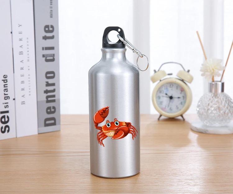 

600ml Mountain Bike Bicycle Cycling Water Drink Bottle Funny Cartoon Print Outdoor Sports Portable Kettle Water Bottle Drinkware