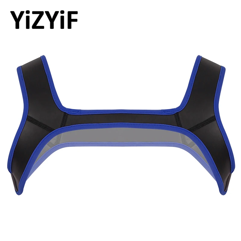 Мужские неопреновые сексуальные эластичные плечи широкие ремни нагрудные