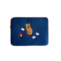 korea apple ipad tablet case laptop storage bags cute cartoon emboriderry kangaroo sleeve liner bag pro11 10 5 9 7 inch for girl