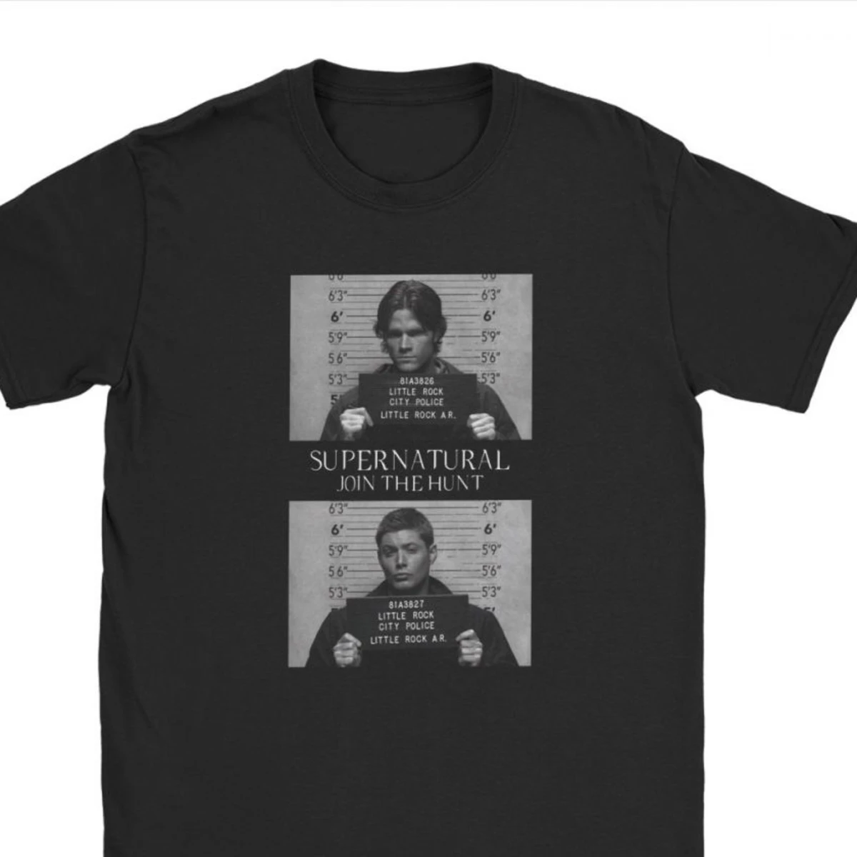 Сверхнатуральная футболка Mugshot's Spn Brothers топы с ангелом мужские рубашки одежда