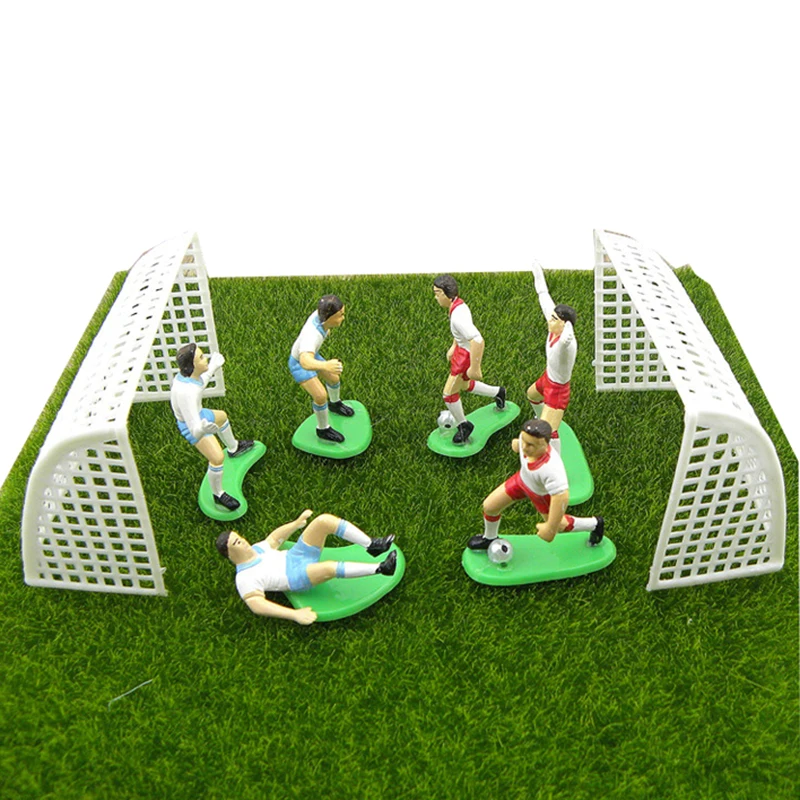 1 Set Football Game Cake Topper Birthday Kids Doll Toy Home Decor Soccer Baking Cupcake Party Supplies For Decoration | Дом и сад