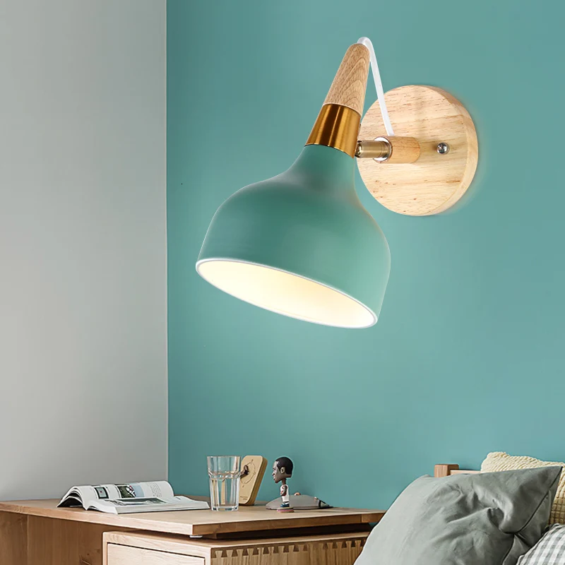 Скандинавский минимализм золотые светодиодные прикроватные настенные