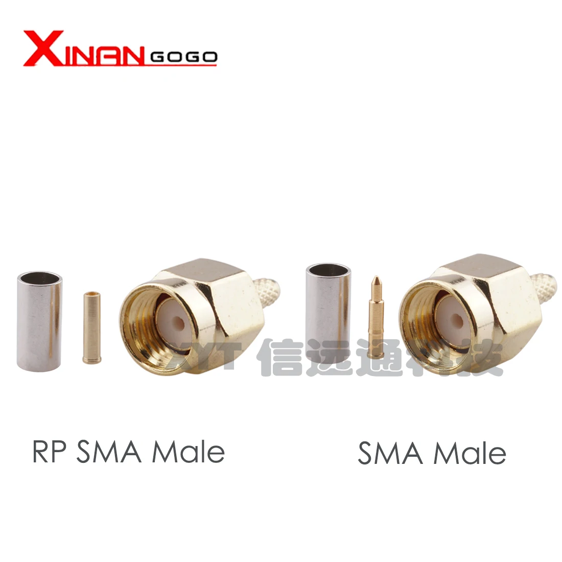 

10PCS RF Connector SMA Male Plug crimp for RG174 RG316 RG178 RG179 LMR100 Cable