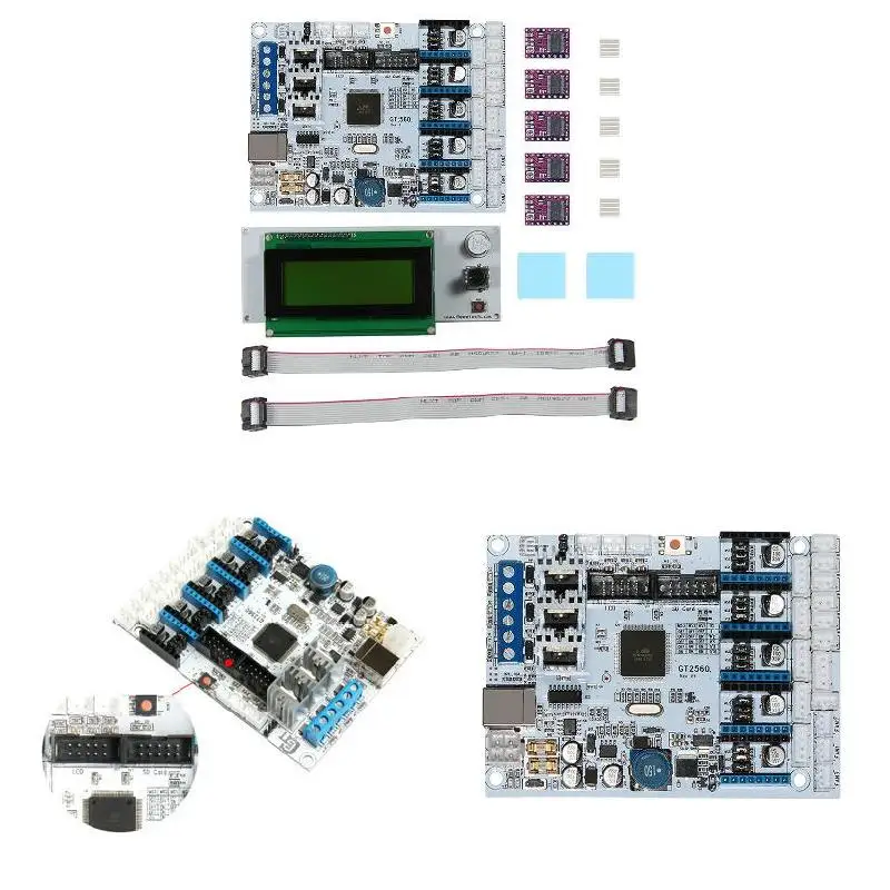 

3D Printer Motherboard Kit GT2560 Controller Board DRV8825 Driver LCD 2004 UY8