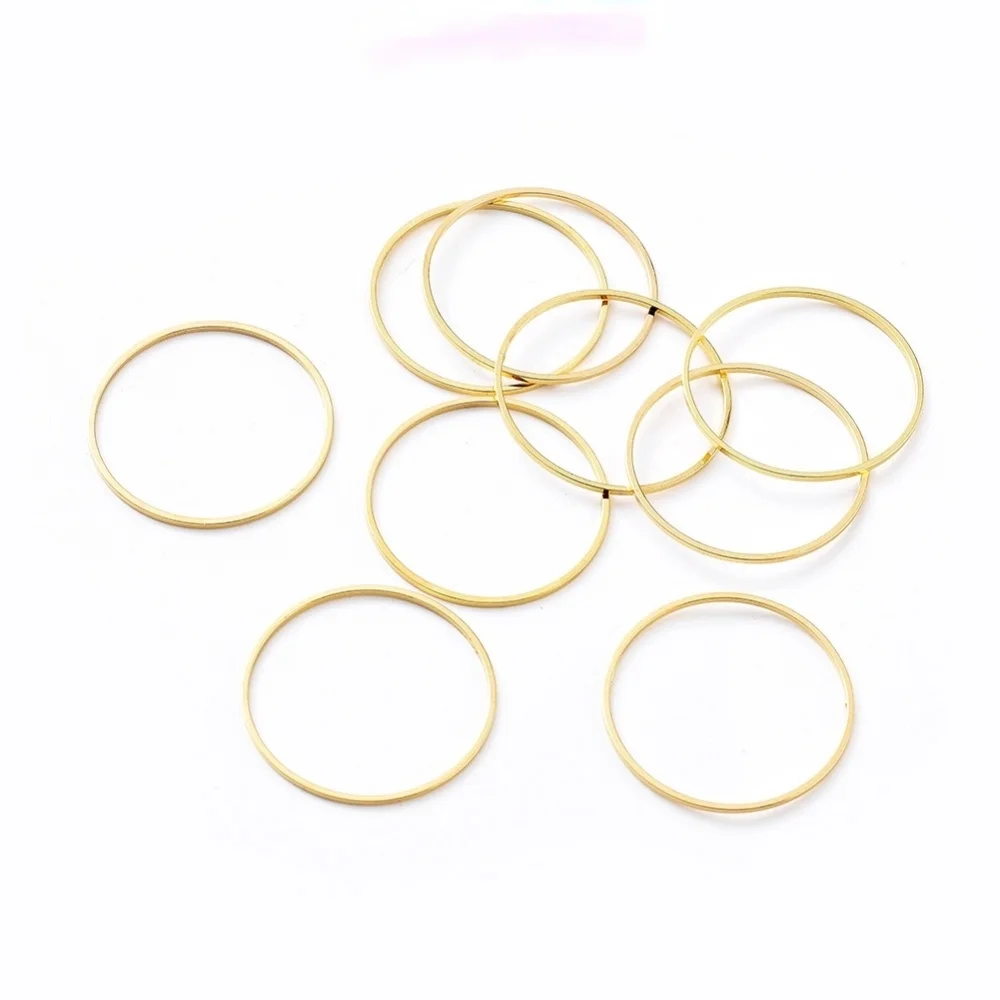 

Латунные соединительные кольца 50 шт., не содержит никеля, золото 25 х1 мм, для изготовления ювелирных изделий, ожерелий «сделай сам»