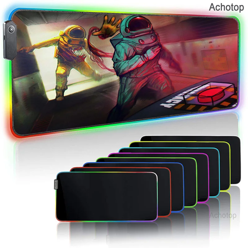 

Anime Custom Large LED RGB Gaming Mouse Pad USB Data Mousepad LED Gamer Computer XXK Keyboard Pad Mat With Backlight