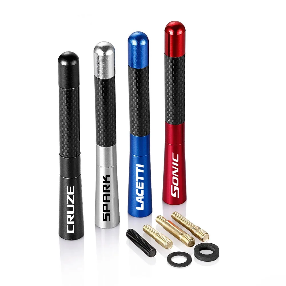 Автомобильная радиоантенна 12 см из углеродного волокна для Chevrolet Cruze Aveo t300 Captiva Niva