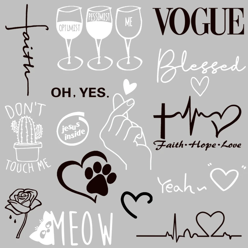 Модные нашивки с надписью сделай сам термотрансферные наклейки для одежды