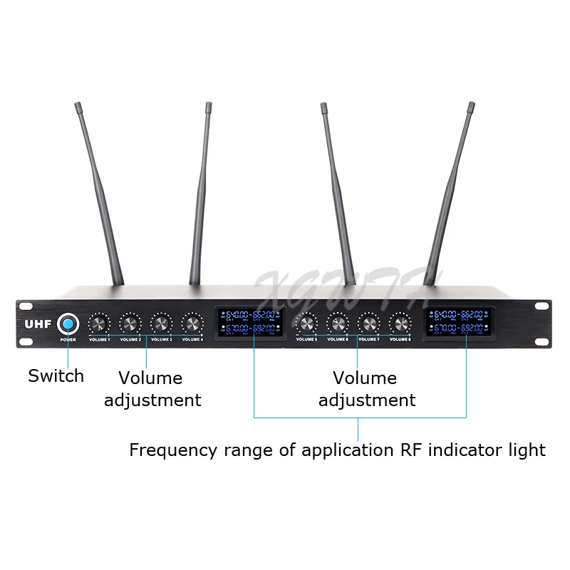 구매 UHF 무선 마이크 시스템 카디오이드 회의 콘덴서 테이블 구즈넥 데스크탑 마이크 음성 학교 교실 회의실