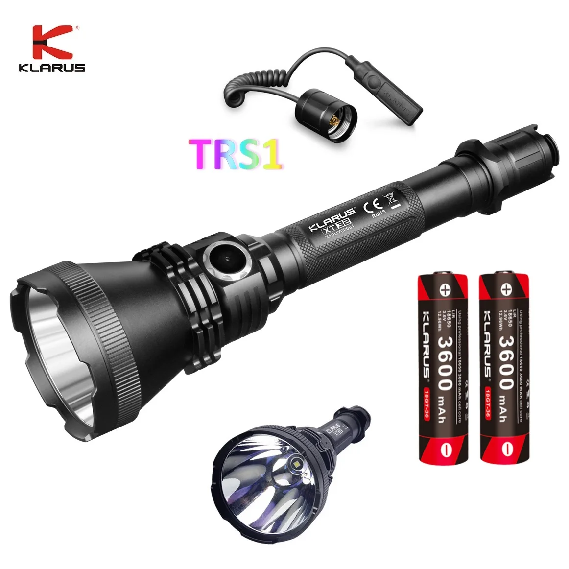 Bateria para Iluminação ao ar Luz da Tocha por 18650 Klarus Lanterna Cree Xp-l oi v3 1200lm 1000m Livre Auto Defesa Acampamento Xt32 Led