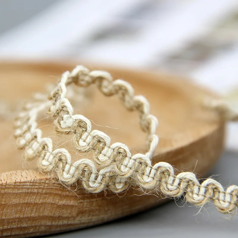 Винтажная джутовая лента 5 мм х м из джута для творчества Подарочная коробка