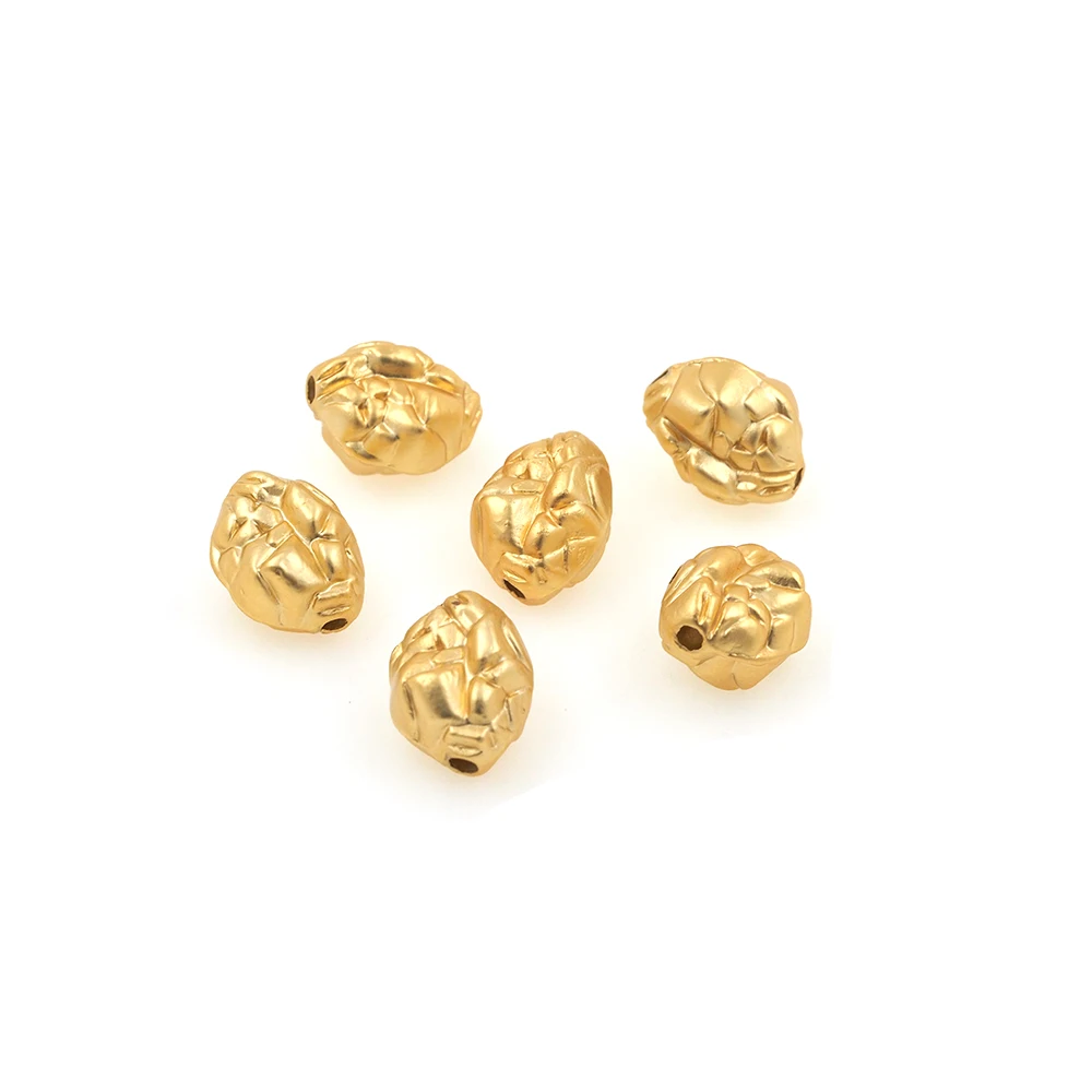 

Irregular Frosting Spacer Beads Connectors For Necklace Bracelet DIY Jewelry Making