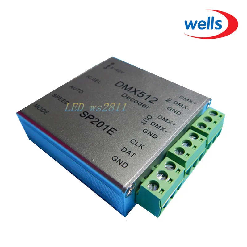 Новый декодер DMX 512 простой в использовании для ws2811 ws2801 ленты 5 В ~ 40 в|dmx decoder|dmx 512dmx
