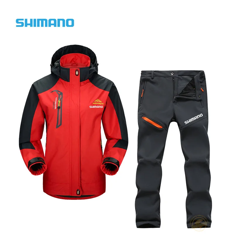 

SHIMANO Men's Autumn Winter Fishing Clothing Outdoor Windproof Fishing Suits Sport Mountaineering High Quality Cycling Fishing