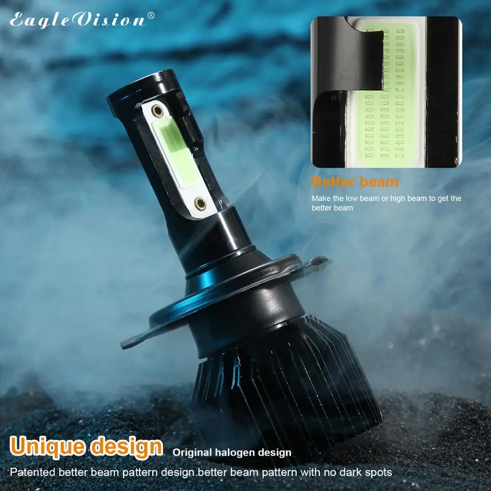 EagleVision Автомобильный светодиодный фары 9005 9006 H1 H4 H7 H11 Автомобильные 6000K 30W 12V 3000LM