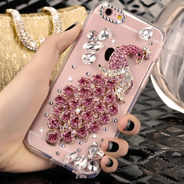 

Peacock Diamond Case For OPPO A1K A3S A5S AX5 A7 AX7 A83 A5 A9 2020 K3 F5 F7 F9 F11 Pro Reno 2 Z Realme C2 3 5 Pro X Smart View