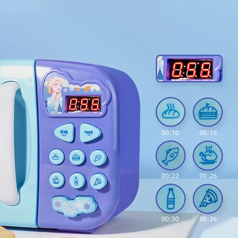

Genuine Disney Frozen Simulation Microwave Set Kitchen Play House Girl Toy Cooking Kitchenware