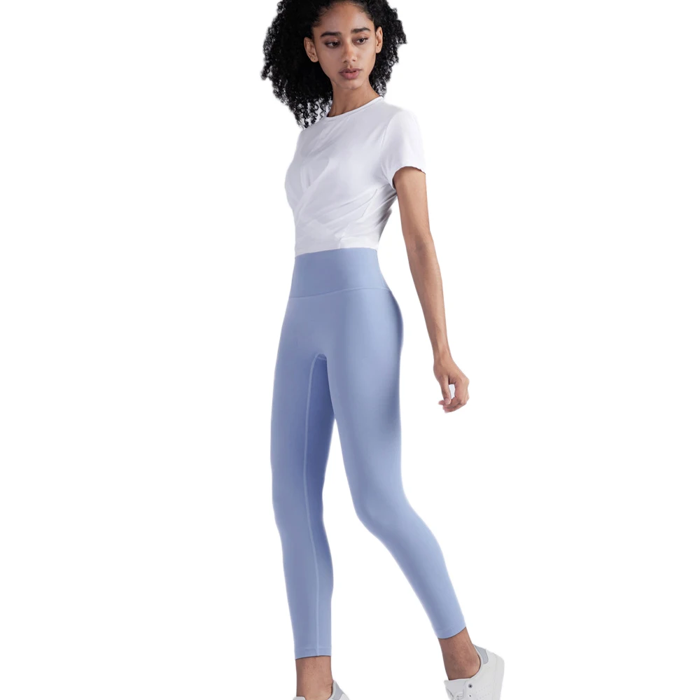 Women Swallowtail tied Up Tops Fit Sports Short Sleeve Yoga T-shirts Fitness Gym breathable Clothes Workout Solid Shirts | Спорт и