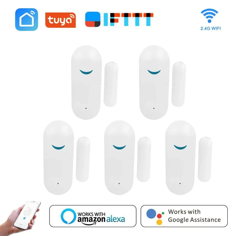 

Смарт-детекторы открывания/закрытия дверей, Wi-Fi, приложение Smartlife