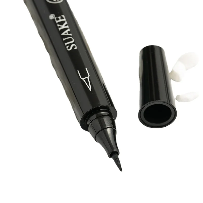 

2pcs Winged Black Liquid Eyeliner Stamp Pen Delicate Waterproof Makeup Women Eye Liner Pencil Korean Cosmetics Beauty Tools