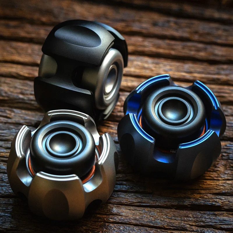 

Fingertip Gyro out-of-Print EDC Titanium Alloy Finger Decompression Decompression Artifact Noise Toy