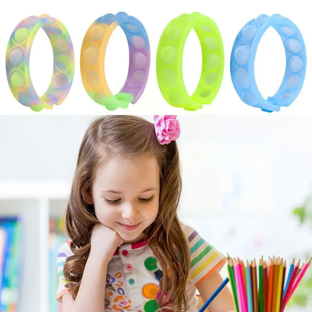 

Детская головоломка декомпрессионная силиконовая Новогодняя музыкальная игрушка-браслет W1G3