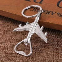 creative keychain bottle opener tool aircraft bottle opener keychain retro beer opener key pendant ornament two colors available