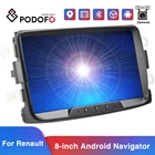 Автомагнитола Podofo, 2DIN, Android 8,1, автомобильный мультимедийный плеер, GPS, Bluetooth, WIFI, Mirrorlink, Автомагнитола для Renault DusterLoganDokker