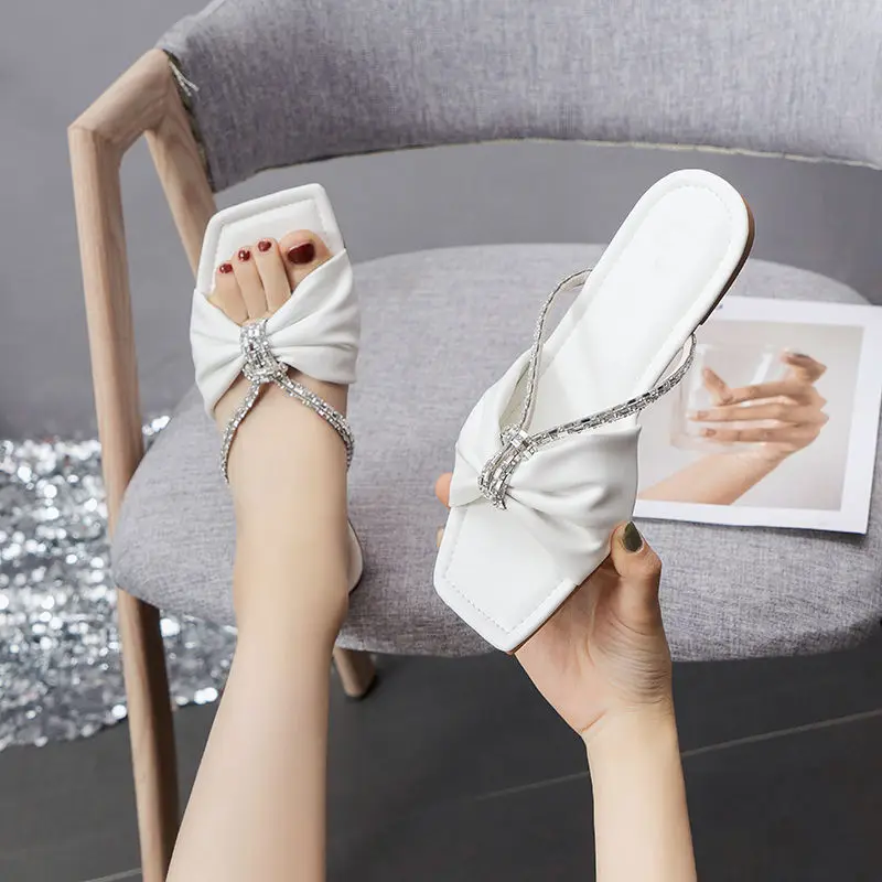 

New Slides Women Summer Slippers Outdoor Summer Beach Shoes Fashion Brand Slip-on Woman Slippers Female Leather Sandals