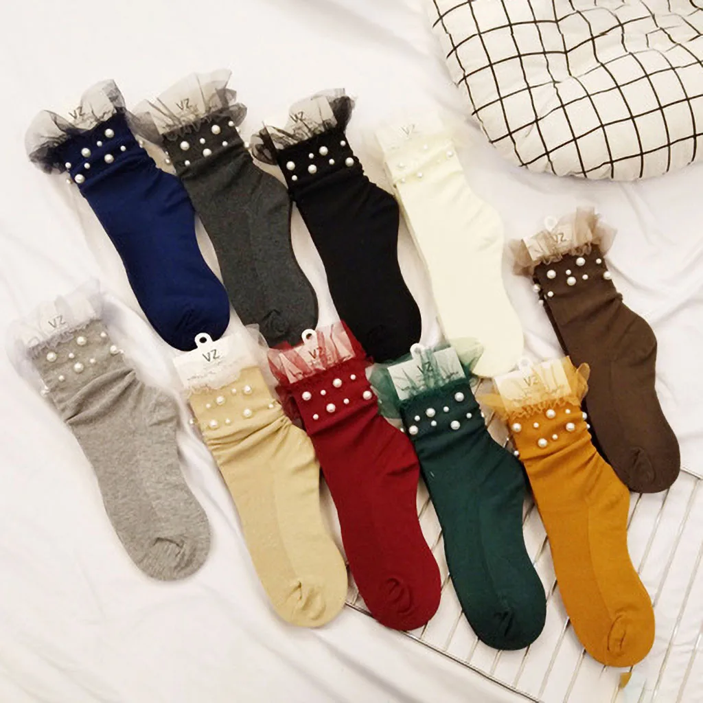 2019 японские тонкие носки с жемчужным ворсом золотые и серебряные хлопковые