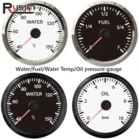 52mm universal boat car fuelwater level gauge oil pressure water temperature meter for auto motorcycle marine yacht accessories