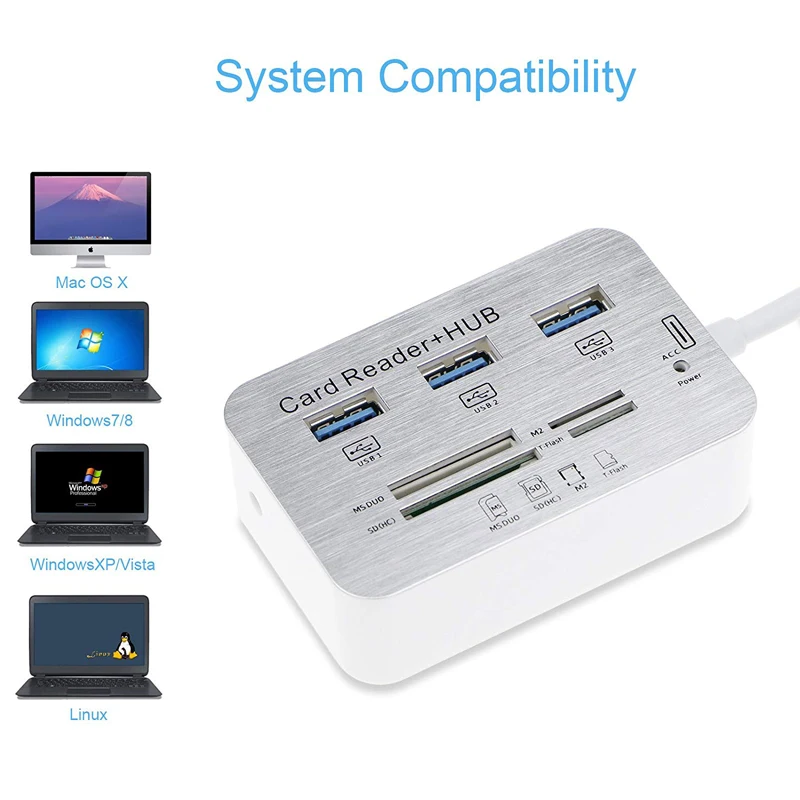 USB C HUB 3 0 1 Multi Splitter Port Sd Card Reader для Macbook Air компьютера ПК ноутбука аксессуары