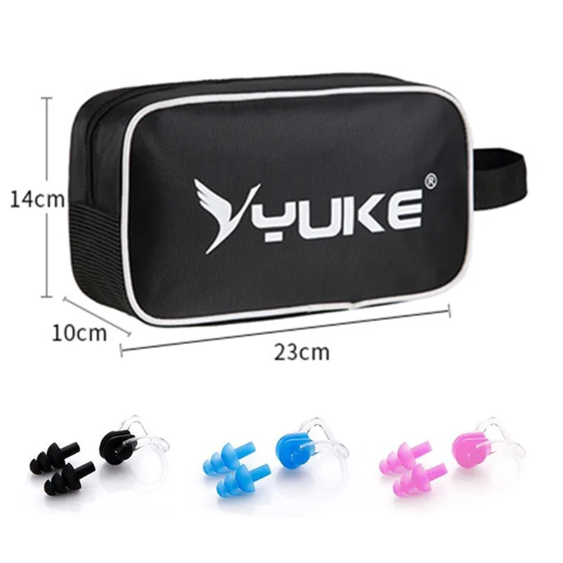 

Yuke Diving Goggles with cap Bag Adults Ear Plug Nose Clip set Professional Waterproof anti-fog UV Swim Goggles Swim Glasses