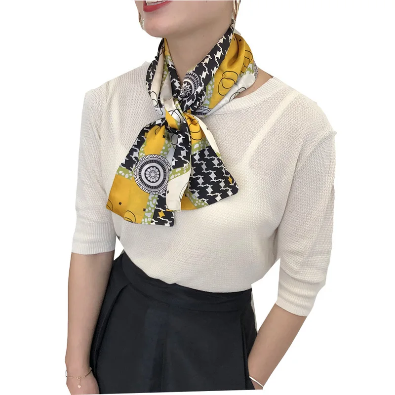 

2020 Real Hot Sale Women Adult Hijab Winter 100% Real Silk Scarves Double Sided Long Scarf Bandana Brand Foulard Pashmina