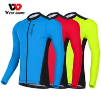 west biking long sleeve cycling jersey breathable team racing sport bicycle jersey men shirt clothing comfortable bike jersey