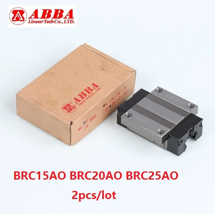 Оригинальный блок-слайдер Taiwan ABBA BRC15AO BRC20AO BRC25AO/BRH15A BRH20A BRH25A, линейный направляющий подшипник CNC, 3D детали, 2 шт./лот