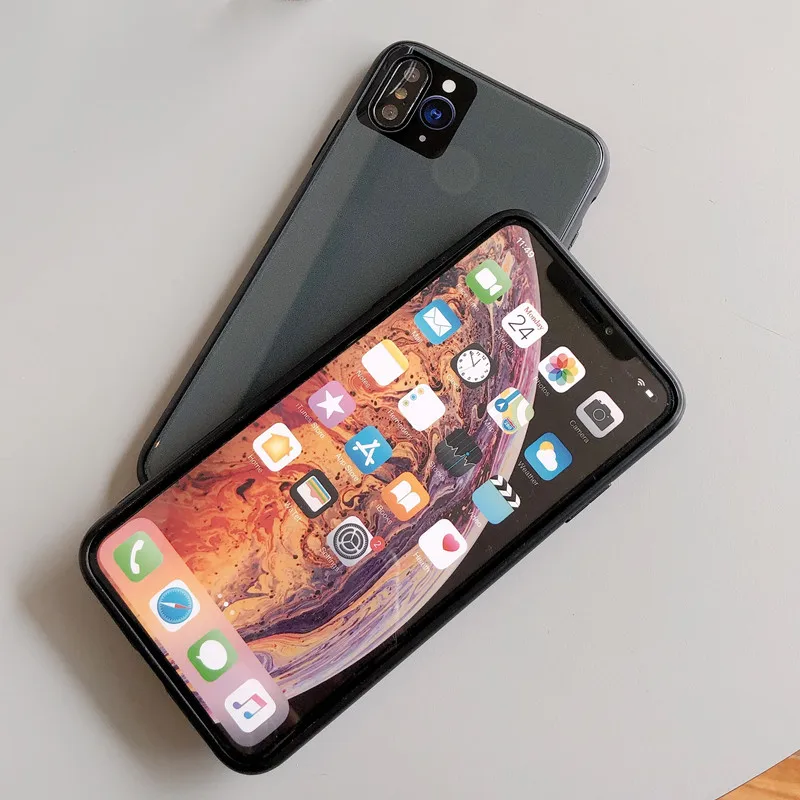Закаленное стекло Сменный Чехол для телефона iPhone 11 Pro XS MAX X XR 6 6S 7 8 Plus роскошный