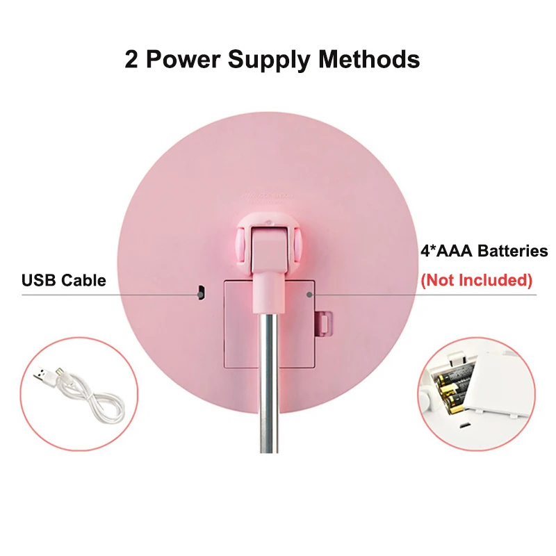 Светодиодный косметическое зеркало с подсветкой 3 цвета светильник туалетный