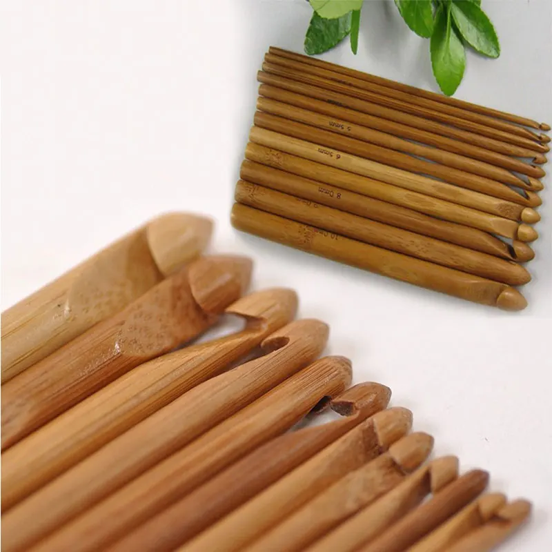 12 шт. свитер вязание круговой бамбуковой ручкой крючки крючком гладкая ткань