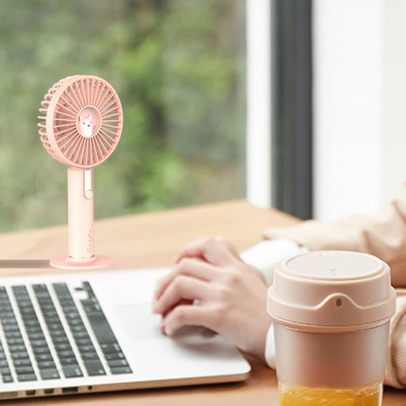 

USB Fan with Integrated Rechargeable Battery Personal Small Table Air Circulator Fan USB Desk Fan for Indoor Outdoor