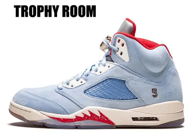 

2020 Arrival 5 Island Green international Flight Cement Blue Suede Basketball Shoes Men Sneakers Oreo Black Brown Shoes