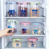 food storage household transparent plastic airtight cans food jars kitchen grains candy biscuits storage boxes storage jars
