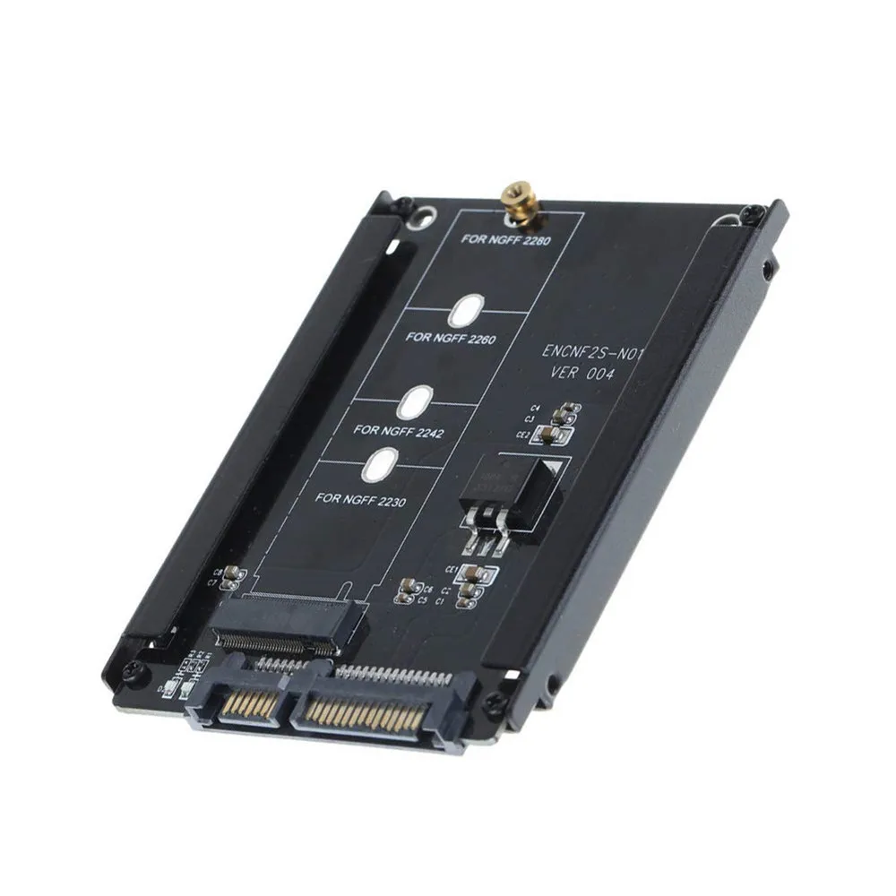 Zeadow M.2 NGFF SSD To 2.5 Inch SATA III Hard Drive Converter Expansion Card For 2280 2260 2242 2230 B-Key | Компьютерные кабели и